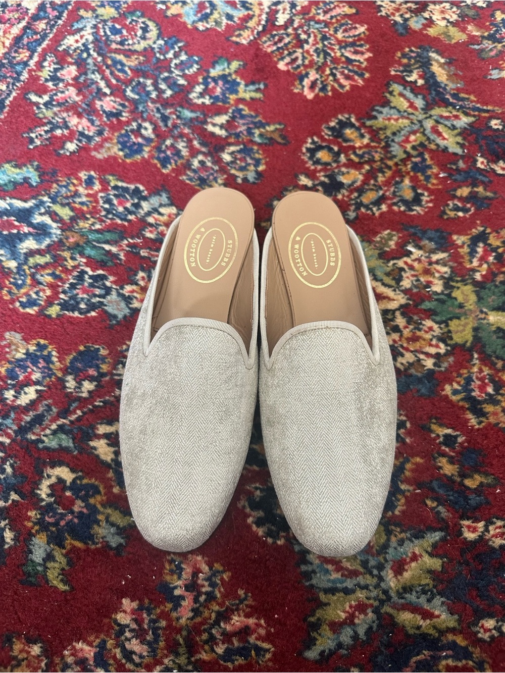 Stubbs & Wootton Mercury Herringbone Mule